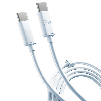 USB-C Daten- und Ladekabel - USB-C 3MK Hyper, 100W, 2m, Weiß
