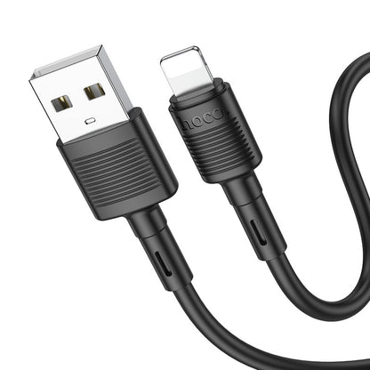 Daten- und Ladekabel USB-A - Lightning HOCO X83 Victory, 18W, 1m, Schwarz