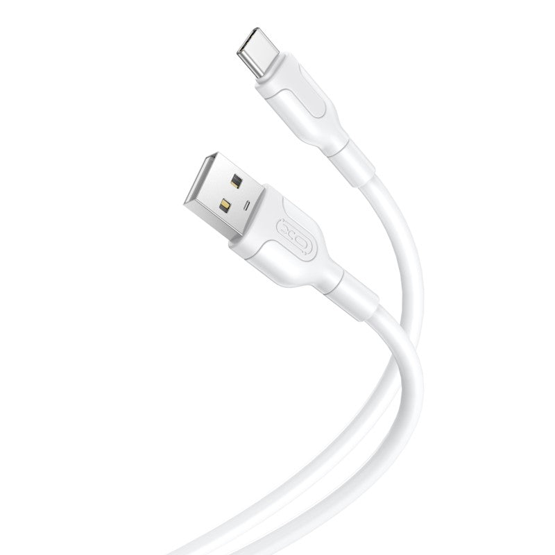 Data- en Oplaadkabel USB-A - USB-C XO Design NB212, 18W, 1m, Wit