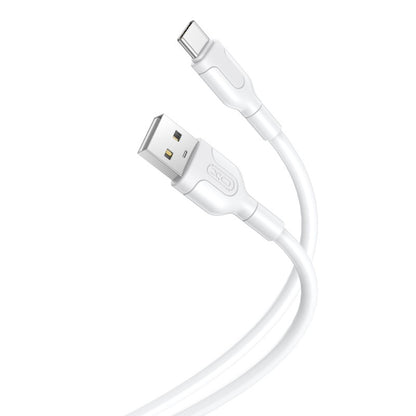 Data- en Oplaadkabel USB-A - USB-C XO Design NB212, 18W, 1m, Wit