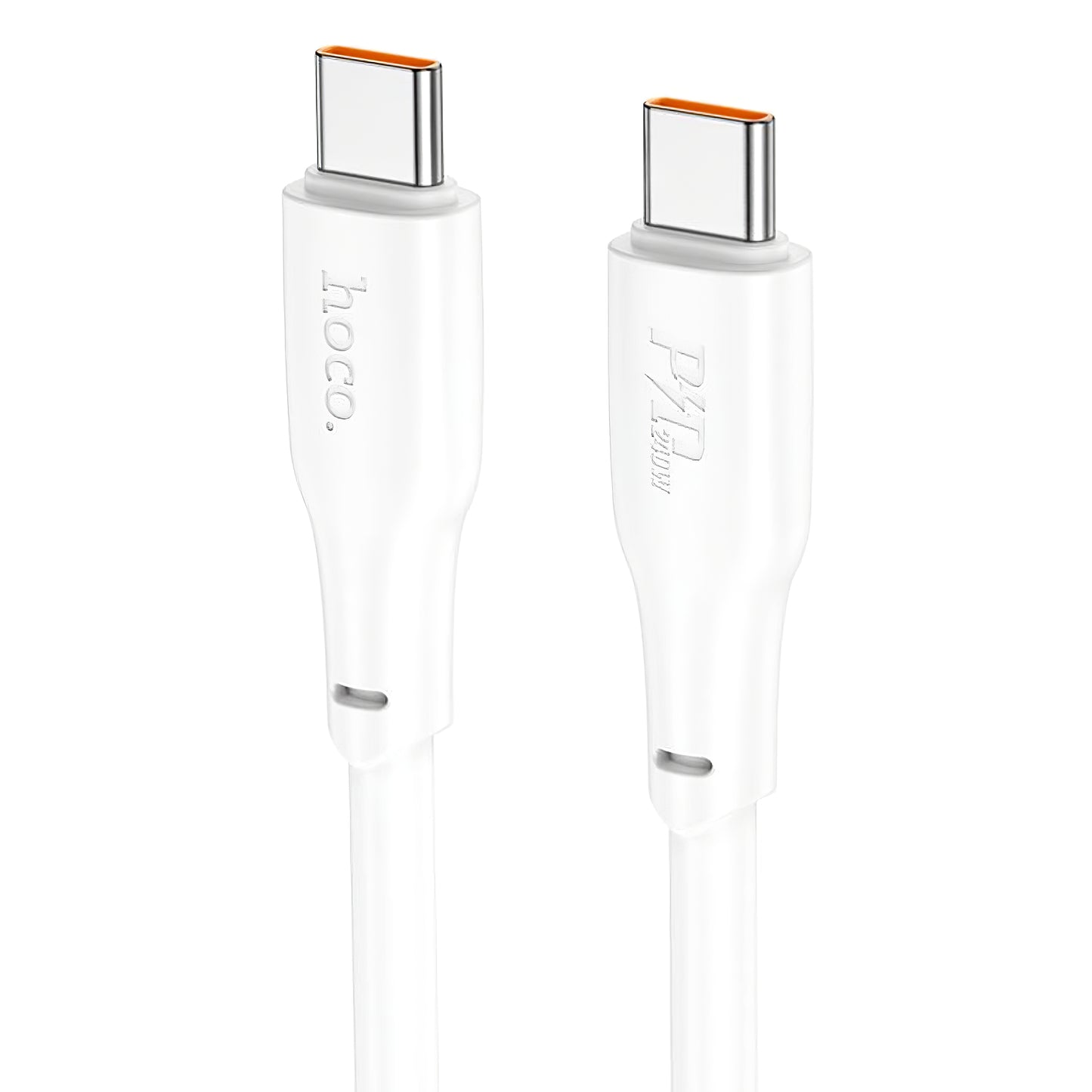 Câble de données et de charge USB-C - USB-C HOCO X93 USB-C, 240W, 2m, blanc 