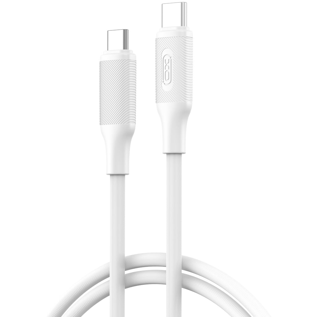 Câble de Données et de Charge USB-C - USB-C XO Design NB-Q265B, 60W, 1m, Blanc