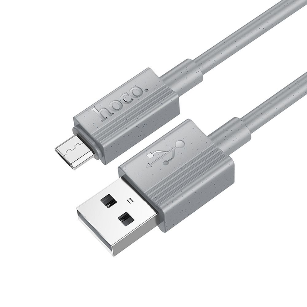 Câble de Données et de Charge USB-A - microUSB HOCO X107, 18W, 1m, Gris