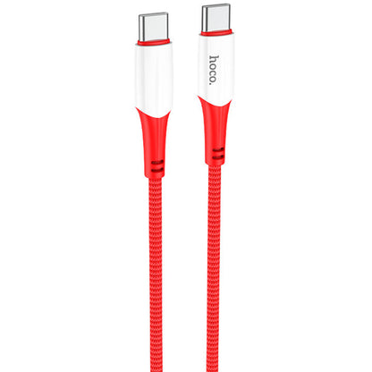 USB-C gegevens- en oplaadkabel - USB-C HOCO X70, 60W, 1m, Rood 