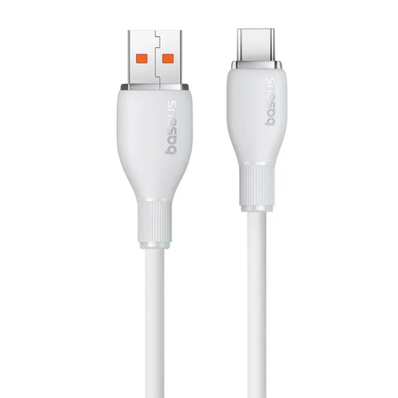 Data- en Oplaadkabel USB-A naar USB-C Baseus Pudding, 100W, 2m, Wit P10355703221-01