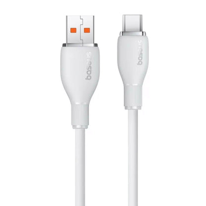 Data- en Oplaadkabel USB-A naar USB-C Baseus Pudding, 100W, 2m, Wit P10355703221-01