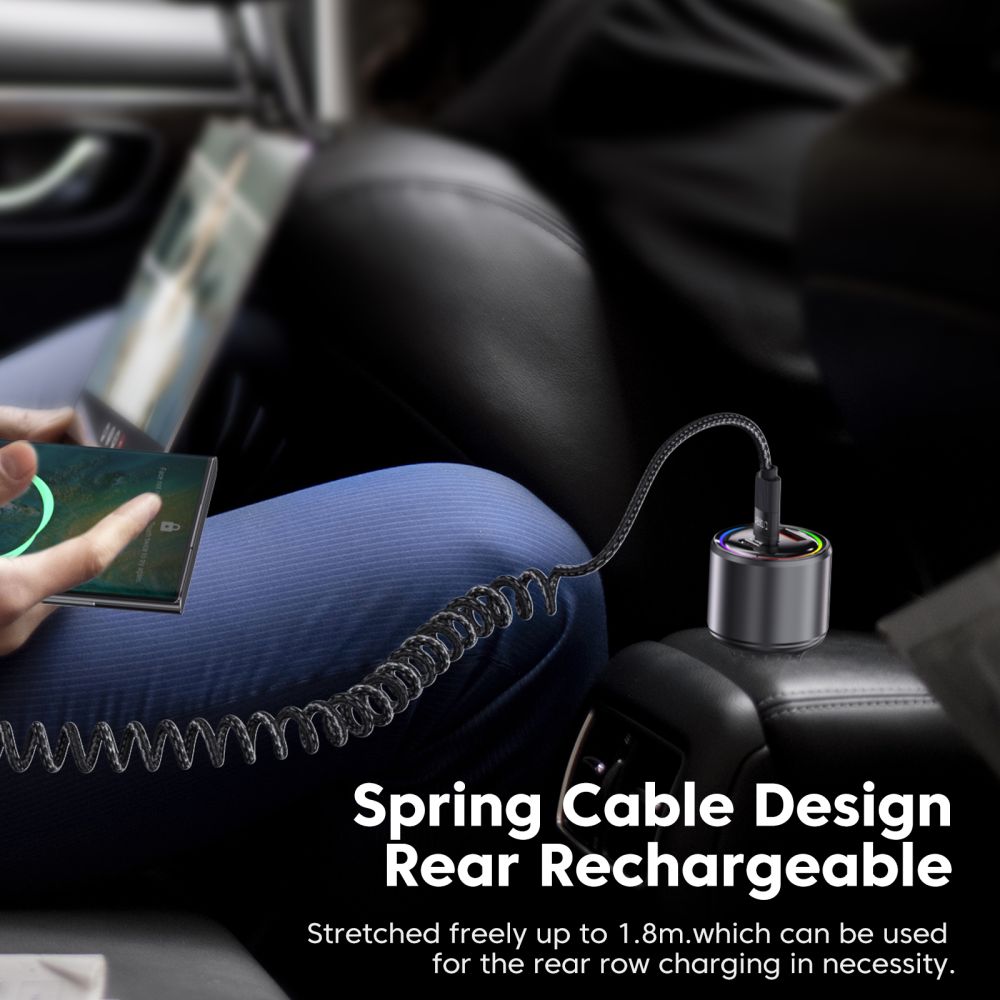 USB-C Data- en Oplaadkabel - USB-C Tech-Protect UB20T Ultraboost, 100W, 1.8m, Zwart