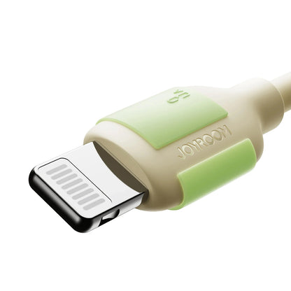Câble de Données et de Charge USB-A - Lightning Joyroom S-A53, 18W, 1.2m, Beige