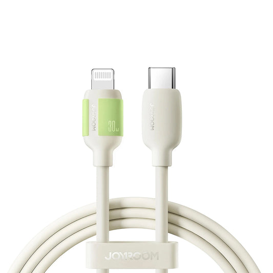 USB-C - Lightning Data- en Oplaadkabel Joyroom S-A53, 30W, 1.2m, Beige