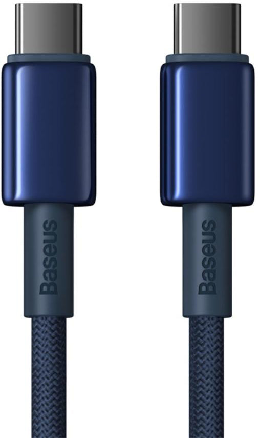 USB-C Daten- und Ladekabel - USB-C Baseus Tungsten Gold, 100W, 1m, Marineblau P10319800321-03