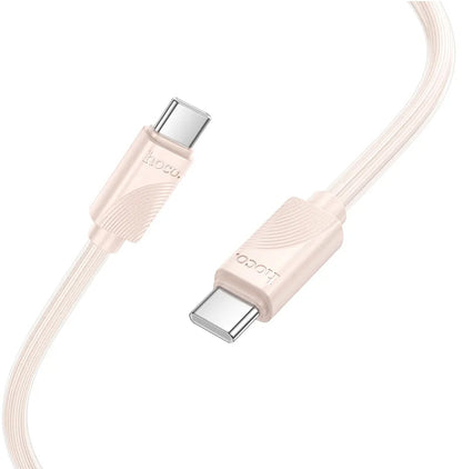 USB-C Data- en Oplaadkabel - USB-C HOCO X114, 60W, 1m, Roze