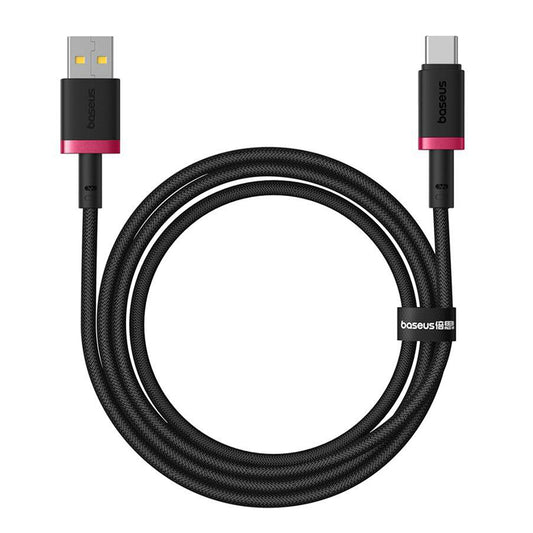 Data- en Oplaadkabel USB-A - USB-C Baseus Dura Series, 60W, 1m, Rood P10377802U01-01