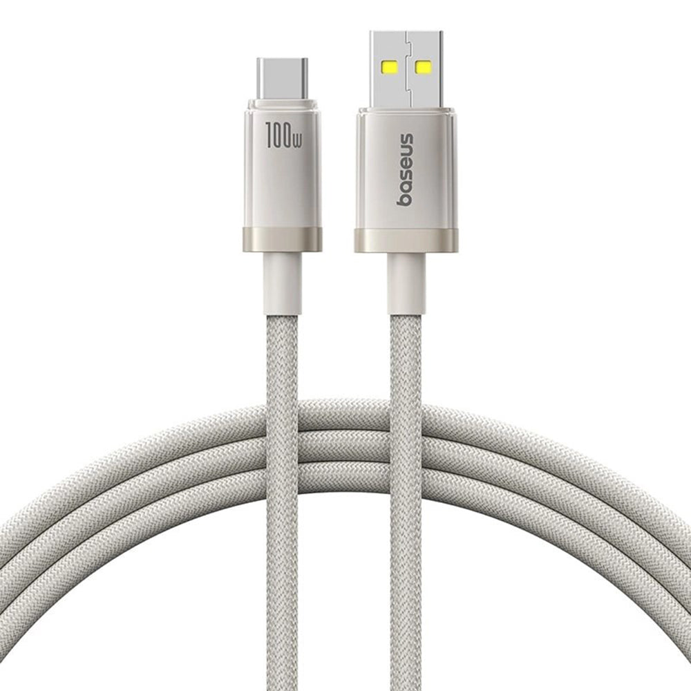 Daten- und Ladekabel USB-A - USB-C Baseus Titanium, 100W, 2m, Silber P10378102G21-02
