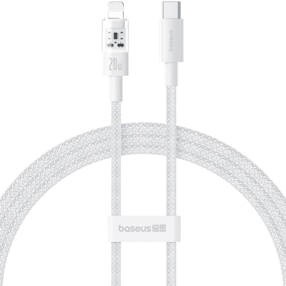 Daten- und Ladekabel USB-C - Lightning Baseus Gem, 20W, 1m, Weiß P10373001211-00