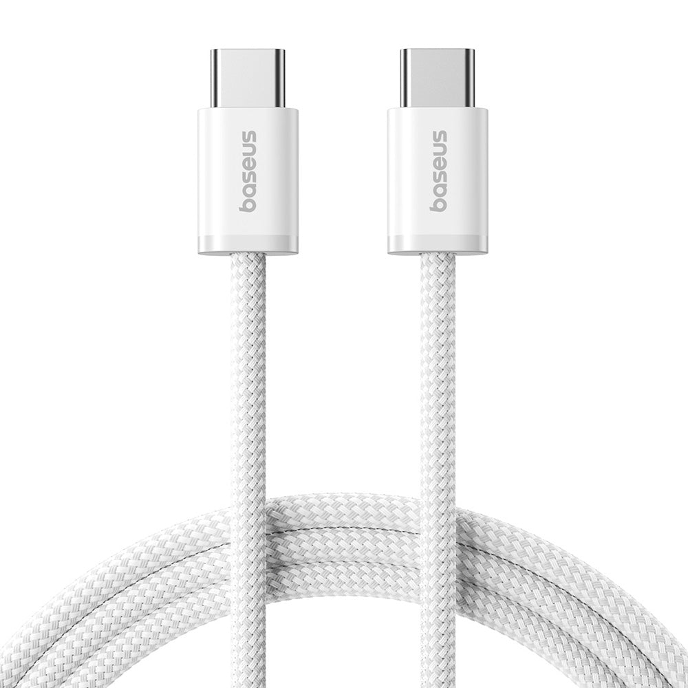 Data- en Oplaadkabel USB-C - USB-C Baseus Dynamic 4 Series, 100W, 1m, Wit P10381400211-00