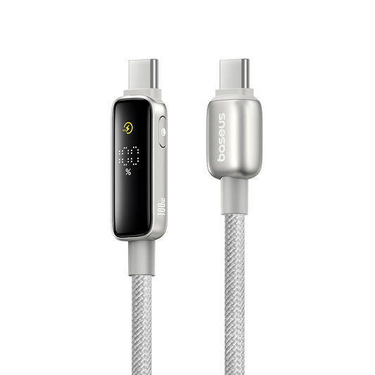 USB-C Daten- und Ladekabel - USB-C Baseus Vipow Display, 100W, 2m, Grau P10381802851-01