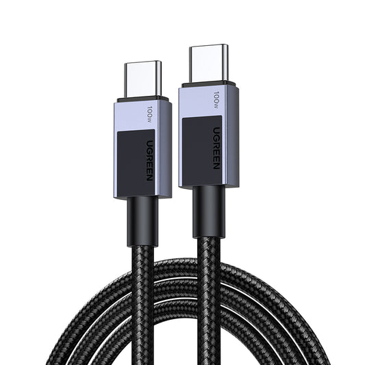 Câble de Données et de Charge USB-C - USB-C UGREEN L512, 100W, 3m, Gris