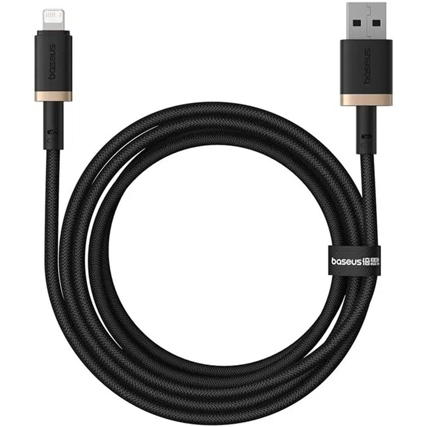 USB-A - Lightning Data en Oplaadkabel Baseus Dura Series, 18W, 1m, Goud P10377801U01-00
