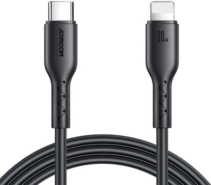 Daten- und Ladekabel USB-C - Lightning Joyroom SA26-CL3, 30W, 1m, Schwarz
