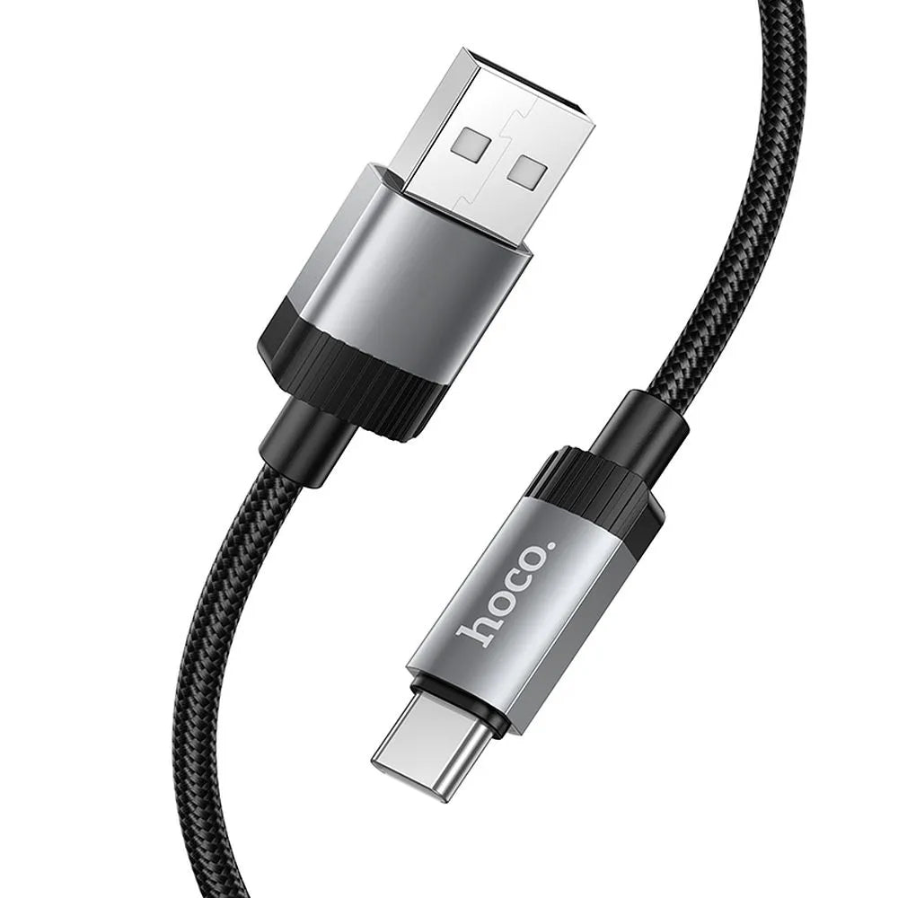 Data- en Oplaadkabel USB-A - USB-C HOCO X117, 60W, 1m, Zwart