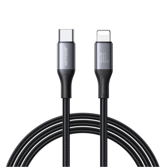 USB-C - Lightning Data en Oplaadkabel Joyroom S-A28 Flash, 30W, 1m, Zwart