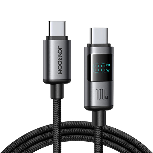 USB-C Daten- und Ladekabel - USB-C Joyroom S-A16 Pro Prism Display, 100W, 1,2m, Schwarz