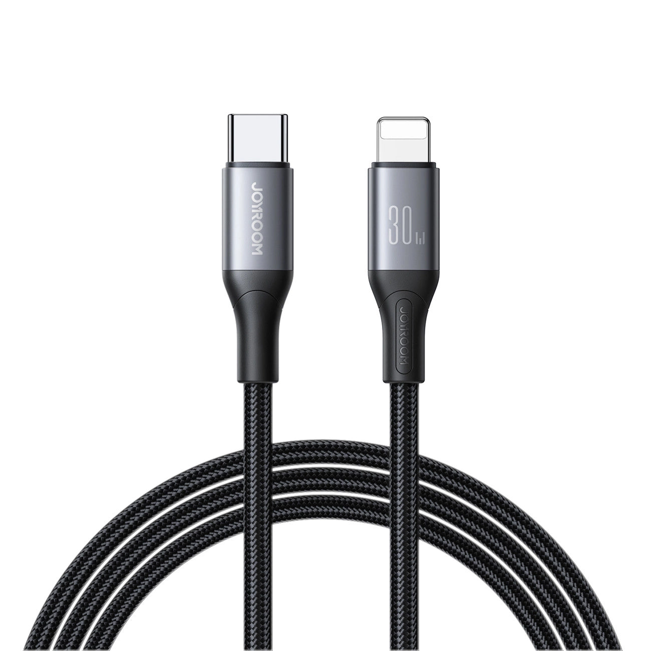 Data- en Oplaadkabel USB-C - Lightning Joyroom S-A28 Flash, 30W, 2m, Zwart