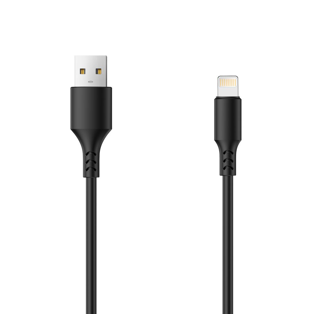 Data- en Oplaadkabel USB-A - Lightning Setty, 18W, 1m, Zwart