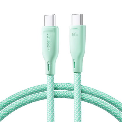 Câble de Données et de Charge USB-C - USB-C Joyroom S-A34, 60W, 1m, Vert