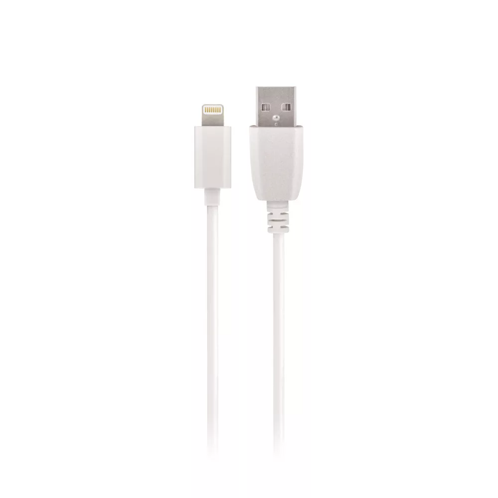 USB-A to Lightning MaXlife Data and Charging Cable, 5W, 1m, White