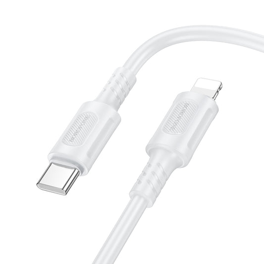 Daten- und Ladekabel USB-C - Lightning Borofone BX111 Feliz, 27W, 1m, Weiß