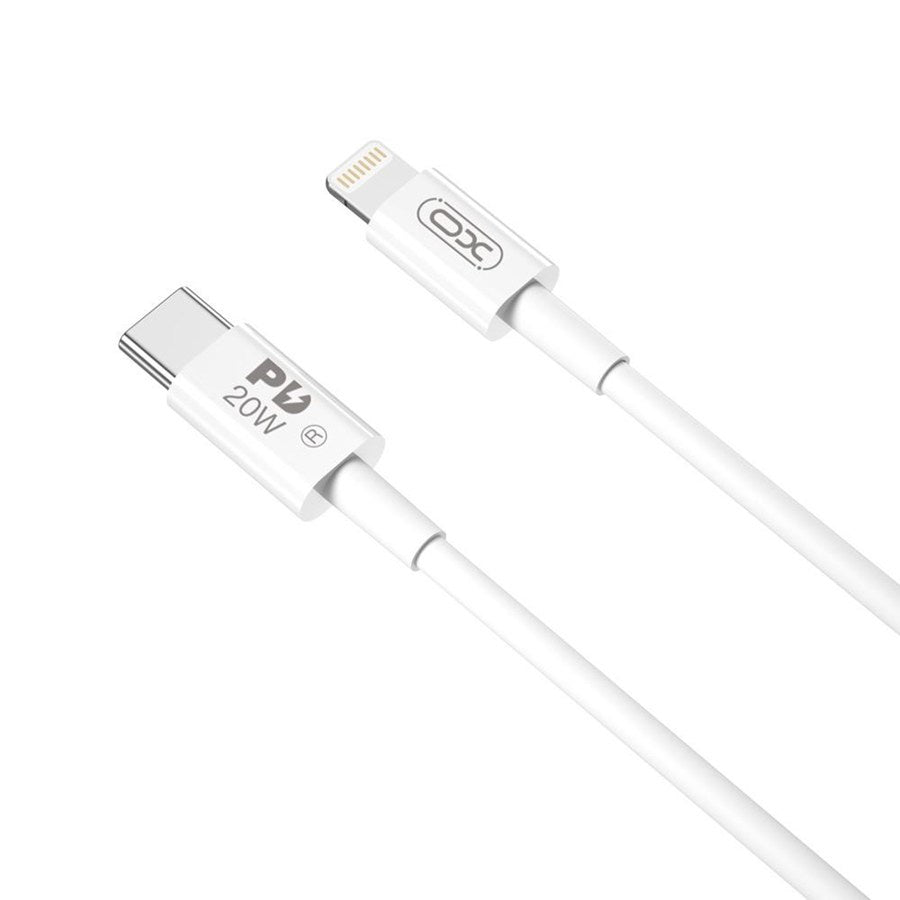 USB-C - Lightning Data en Oplaadkabel XO Design NB-Q189A, 20W, 1m, Wit