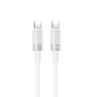 Câble de Données et de Charge USB-C - USB-C XO Design NB-Q282B, 60W, 1m, Blanc