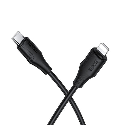 USB-C - Lightning Daten- und Ladekabel HOCO X124, 27W, 1m, Schwarz