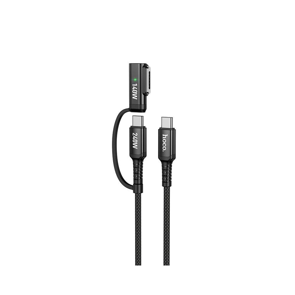 Ladekabel HOCO U142, USB-C - USB-C / MagSafe 3, 240W, 1.8m, Schwarz