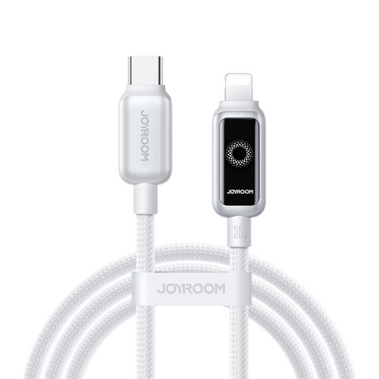 USB-C - Lightning Joyroom S-A55 StarFlight Display Data- en Oplaadkabel, 30W, 1.2m, Wit
