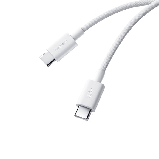 Câble de Données et de Charge USB-C - USB-C Xiaomi, 60W, 1m, Blanc BHR0878GL