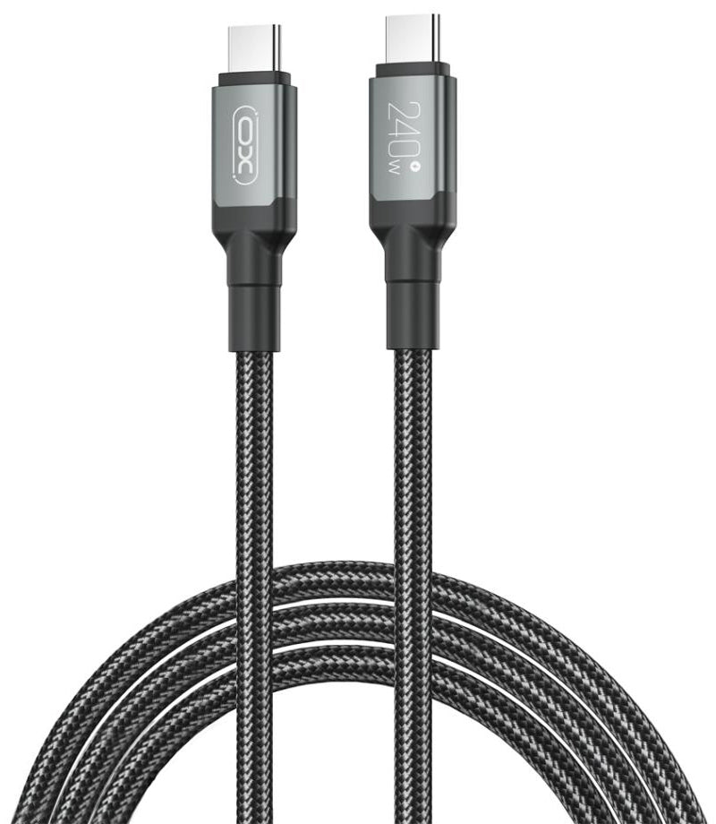 USB-C Data and Charging Cable - USB-C XO Design NB-Q264B, 240W, 2m, Black
