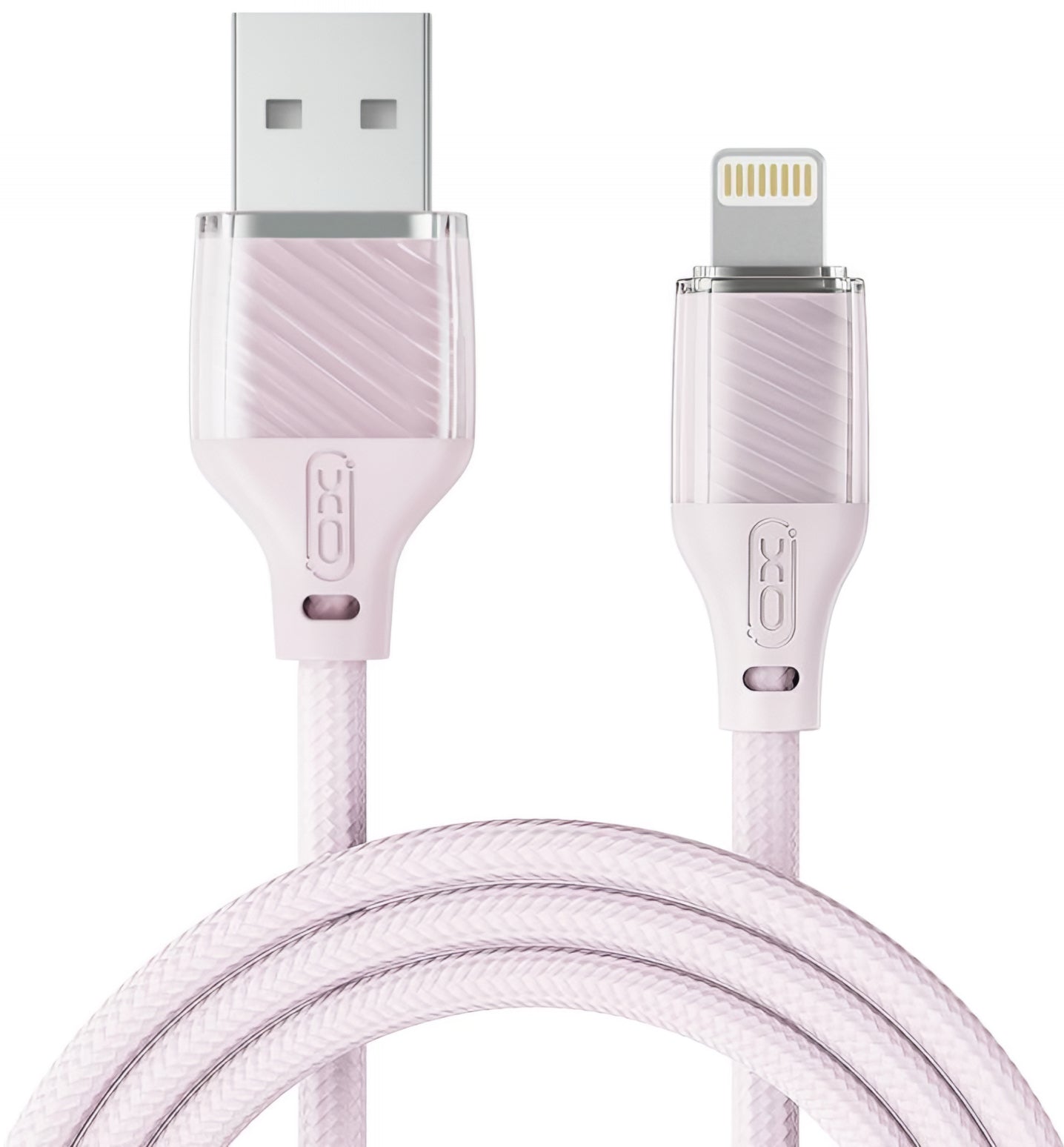 USB-A - Lightning Data en Oplaadkabel XO Design NB291, 18W, 1m, Roze