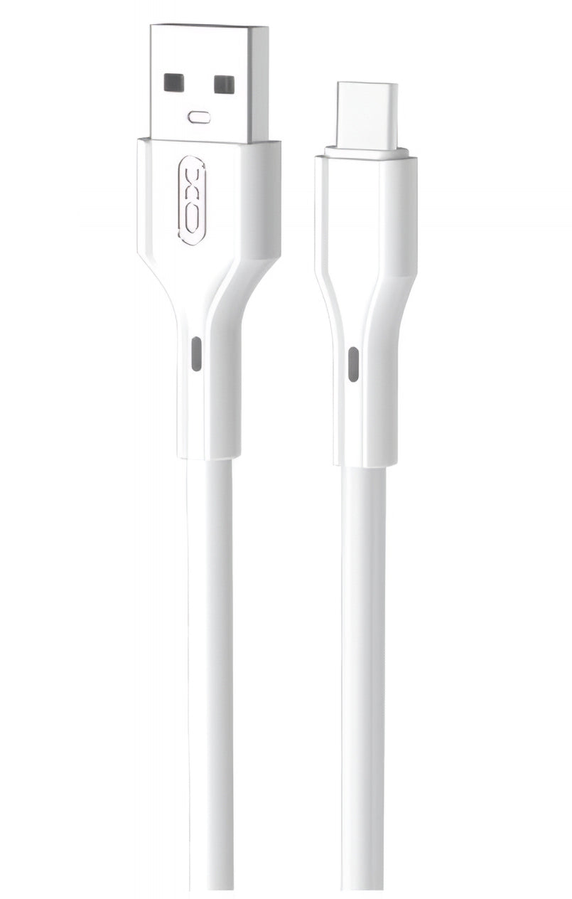 USB-A to USB-C Data and Charging Cable XO Design NB230, 18W, 1m, White