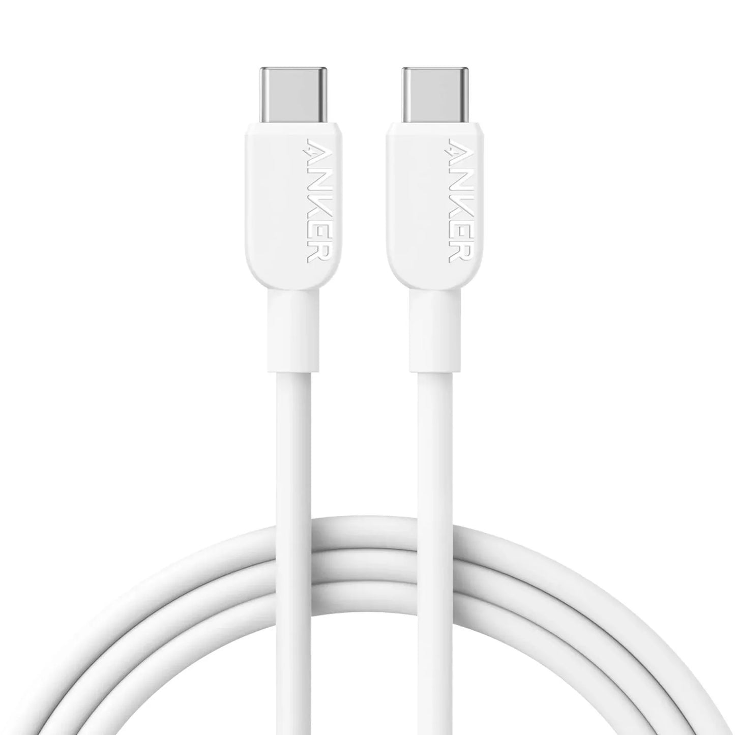 Câble de Données et de Charge USB-C - USB-C Anker 310, 240W, 1.8m, Blanc A81D6H21
