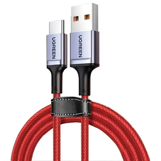 Data- en Oplaadkabel USB-A - USB-C UGREEN US505, 60W, 1m, Rood