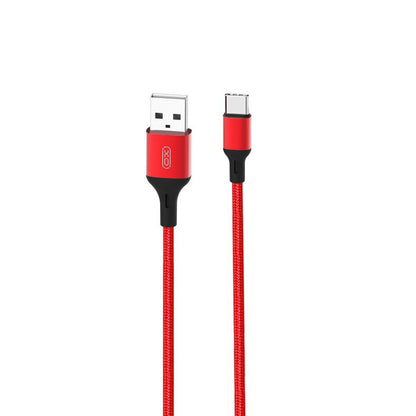 Data- en Oplaadkabel USB-A - USB-C XO Design NB143, 18W, 2m, Rood