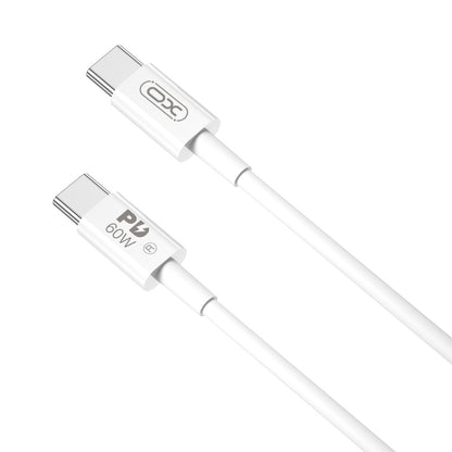 Câble de Données et de Charge USB-C - USB-C XO Design NB-Q190B, 60W, 2m, Blanc