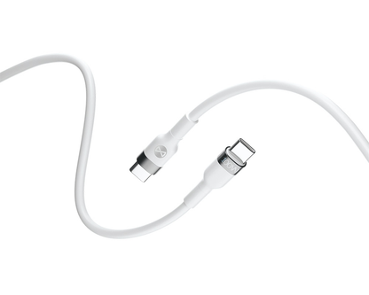 USB-C Daten- und Ladekabel - USB-C Forever Flexible, 100W, 2m, Weiß