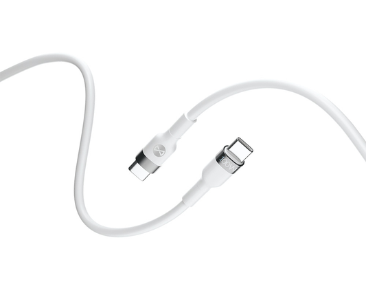 USB-C Daten- und Ladekabel - USB-C Forever Flexible, 100W, 2m, Weiß