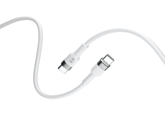 USB-C Daten- und Ladekabel - USB-C Forever Flexible, 60W, 2m, Weiß