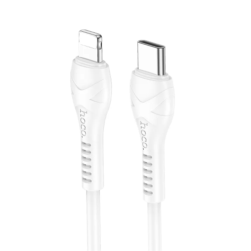 USB-C - Lightning Daten- und Ladekabel HOCO X37, 27W, 1m, Weiß