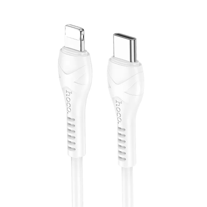 USB-C - Lightning Daten- und Ladekabel HOCO X37, 27W, 1m, Weiß