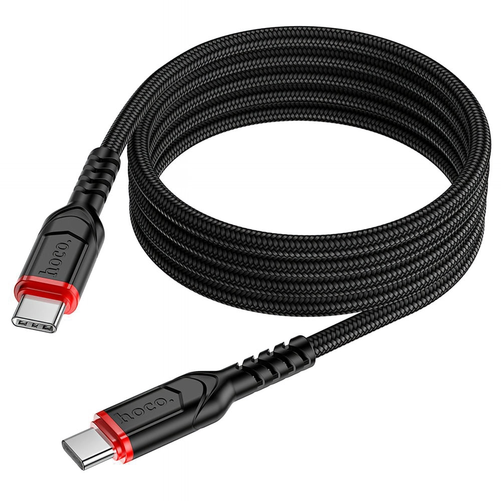 Câble de Données et de Charge USB-C - USB-C HOCO X59 Victory, 60W, 1m, Noir